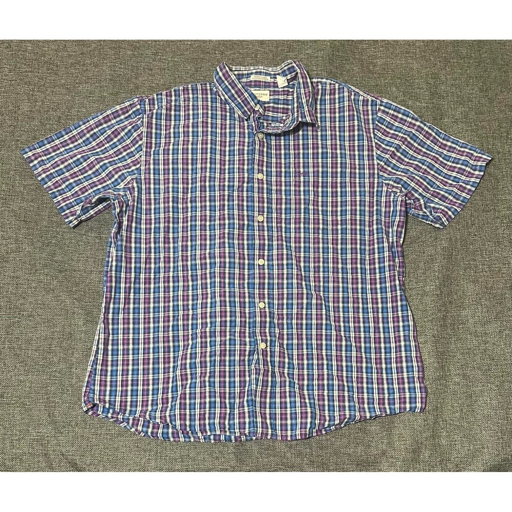 Dockers Men's XL Plaid Short Sleeve Shirt‎